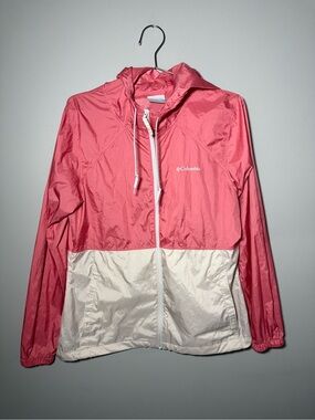 Columbia Women’s Flash Forward Windbreaker Jacket Peach/Light Peach Size M